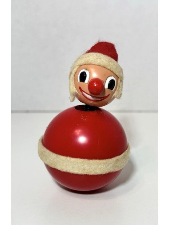 Other - West German Roly Poly Happy Santas 3" Bobble Wobble Christmas Vintage